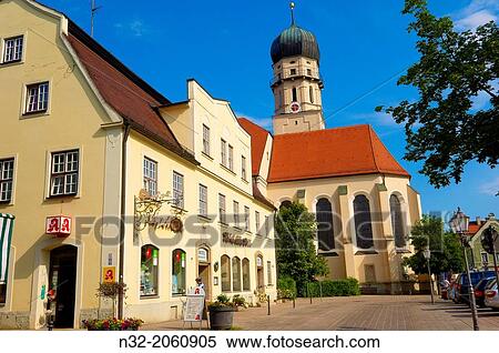 Schongau, Pfaffenwinkel, Romantische Strasse (Romantic Road), Bavaria, Germany View Large Photo Image Stock Photography - Schongau, Pfaffenwinkel, Romantische Strasse (Romantic Road), Bavaria, Germany. Fotosearch