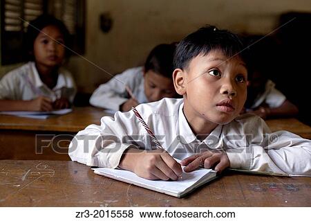 School children in a village school near Battambang, Cambodia. View Large Photo Image Stock Photo - School children in a village school near Battambang, Cambodia.. Fotosearch