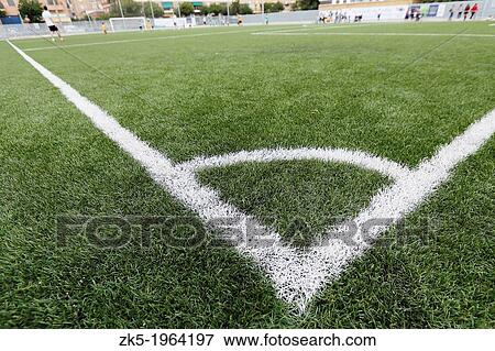 School football field, artificial turf, Valencia. View Large Photo Image Stock Photo - School football field, artificial turf, Valencia.. Fotosearch