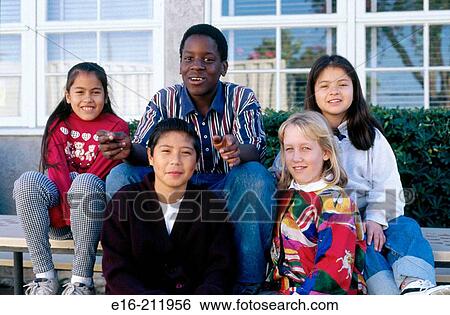 Stock Photograph - school kids. Fotosearch