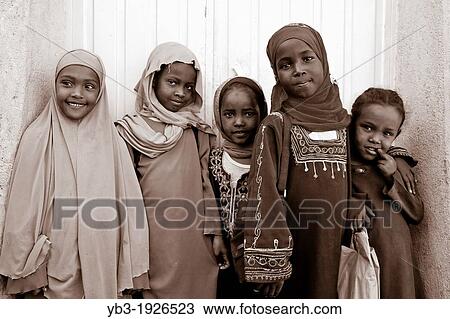 Schoolgirls outside a school, Harar, Ethiopia View Large Photo Image Stock Image - Schoolgirls outside a school, Harar, Ethiopia. Fotosearch
