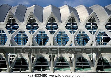 Science museum, City of arts and science, Valencia, Comunidad valenciana, Spain View Large Photo Image Stock Image - Science museum, City of arts and science, Valencia, Comunidad valenciana, Spain. Fotosearch