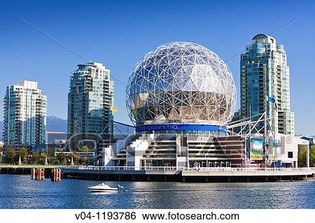 Stock Photograph - Science World Center in Vancouver, British Columbia, Canada. Fotosearch