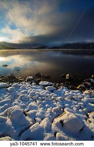 Scotland, Scottish Highlands, Loch Lochy A snow covered bay upon the banks of Loch Lochy View Large Photo Image Stock Image - Scotland, Scottish Highlands, Loch Lochy A snow covered bay upon the banks of Loch Lochy. Fotosearch