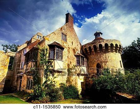 scotney castle, sussex, england, uk, landscape, View Large Photo Image Stock Image - scotney castle, sussex, england, uk, landscape,. Fotosearch