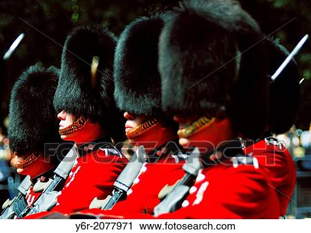 Scots Guards at the Changing of the Guard ceremony at Buckingham Palace in London, England, on a sunny Summer morning. View Large Photo Image Stock Image - Scots Guards at the Changing of the Guard ceremony at Buckingham Palace in London, England, on a sunny Summer morning.. Fotosearch