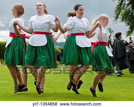 Stock Photo - Scottish dancers at Stirling castle Scotland. Fotosearch
