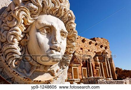 Sculpted Medusa head at the Forum of Severus, Leptis Magna, Libya View Large Photo Image Stock Photography - Sculpted Medusa head at the Forum of Severus, Leptis Magna, Libya. Fotosearch