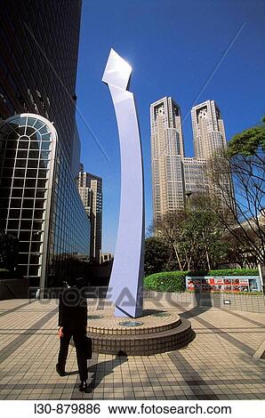 Sculpture and City Hall, Shinjuku business district, Tokyo, Japan View Large Photo Image Stock Photograph - Sculpture and City Hall, Shinjuku business district, Tokyo, Japan. Fotosearch