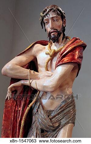 Stock Image - Sculpture by Alonso Berruguete 16th century, National Sculpture Museum, Valladolid, Castile and Leon, Spain. Fotosearch