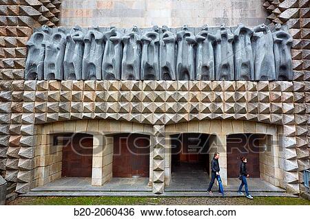 Sculpture Frieze of the Apostles by Jorge Oteiza, Santa Mar? a de Arantzazu temple, Oati, Gipuzkoa, Basque Country, Spain View Large Photo Image Stock Photograph - Sculpture Frieze of the Apostles by Jorge Oteiza, Santa Mar? a de Arantzazu temple, Oati, Gipuzkoa, Basque Country, Spain. Fotosearch