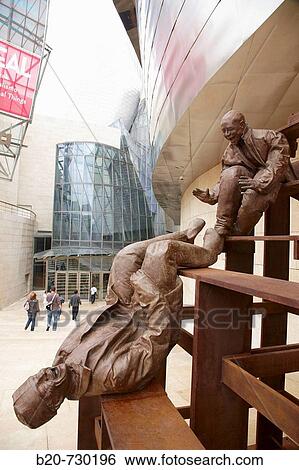Sculptures by Juan Muoz (temporary exhibition, May-October 2008). Guggenheim Museum, Bilbao, Biscay, Basque Country, Spain View Large Photo Image Stock Photograph - Sculptures by Juan Muoz (temporary exhibition, May-October 2008). Guggenheim Museum, Bilbao, Biscay, Basque Country, Spain. Fotosearch