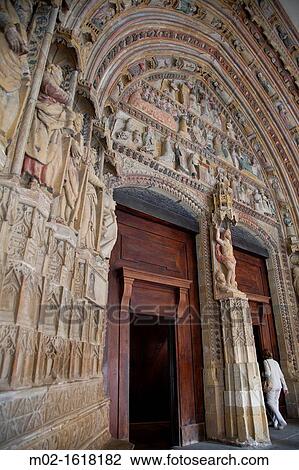 Sculptures on the main facade, church of Santa Mar? a la Real Deba Guipzcoa, Spain View Large Photo Image Stock Image - Sculptures on the main facade, church of Santa Mar? a la Real Deba Guipzcoa, Spain. Fotosearch
