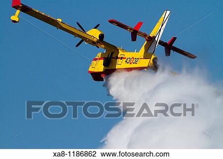 Seaplane, fire-fighting aircraft View Large Photo Image Stock Image - Seaplane, fire-fighting aircraft. Fotosearch
