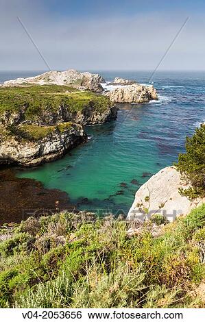 Seascape with Pacific Ocean, Point Lobos State Park, California, USA View Large Photo Image Stock Photograph - Seascape with Pacific Ocean, Point Lobos State Park, California, USA. Fotosearch