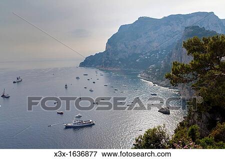 Seaside view Capri island Italy View Large Photo Image Stock Photo - Seaside view Capri island Italy. Fotosearch
