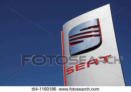 Seat logo at a car dealer View Large Photo Image Stock Photograph - Seat logo at a car dealer. Fotosearch