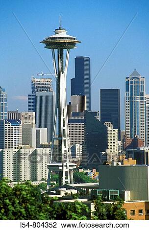 Seattle Washington Skyline View Large Photo Image Stock Image - Seattle Washington Skyline. Fotosearch