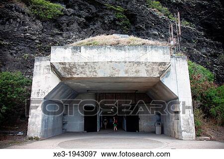 Stock Photo - Second World War bunker, Oahu, Hawaii.. Fotosearch