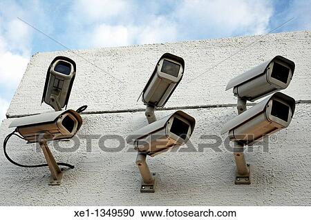 security cameras. View Large Photo Image Stock Image - security cameras.. Fotosearch
