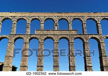 Segovia Spain Roman aqueduct of Segovia View Large Photo Image Stock Image - Segovia Spain Roman aqueduct of Segovia. Fotosearch