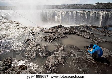 Selfoss Waterfall - Vantnajokull National Park - Northern Iceland. View Large Photo Image Stock Photo - Selfoss Waterfall - Vantnajokull National Park - Northern Iceland.. Fotosearch
