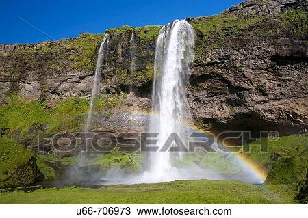 Seljalandsfoss Iceland View Large Photo Image Stock Image - Seljalandsfoss Iceland. Fotosearch