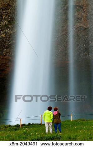 Seljalandsfoss waterfall. Iceland, Europe. View Large Photo Image Stock Image - Seljalandsfoss waterfall. Iceland, Europe.. Fotosearch