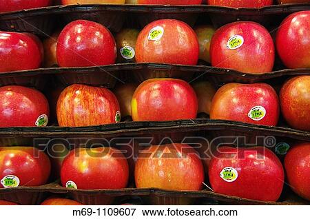 Selling apples in Sant Josep Market, La Boqueria, Barcelona View Large Photo Image Stock Photo - Selling apples in Sant Josep Market, La Boqueria, Barcelona. Fotosearch