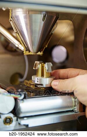 Picture - SEM. Scanning Electronic Microscope. Technological Services to Industry. Tecnalia Research & Innovation, Donostia, San Sebastian, Gipuzkoa, Basque Country, Spain.. Fotosearch