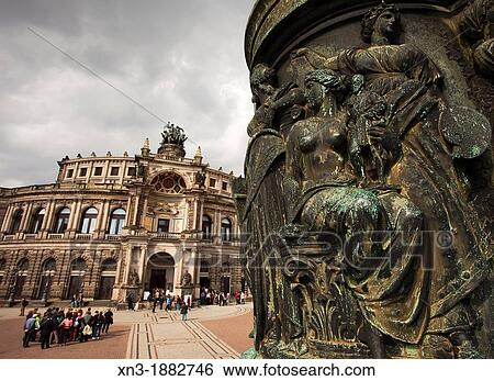 Semper Opera, Opera House, detail of the King John Johann monument, Theaterplatz, Dresden, Saxony, Germany, Europe. View Large Photo Image Stock Photograph - Semper Opera, Opera House, detail of the King John Johann monument, Theaterplatz, Dresden, Saxony, Germany, Europe.. Fotosearch