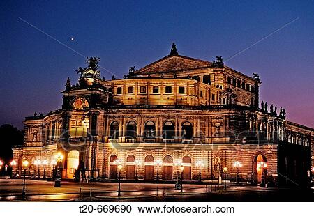 Semperoper, Germany, Dresden View Large Photo Image Stock Image - Semperoper, Germany, Dresden. Fotosearch