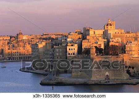 Senglea and Vittoriosa seen from Valletta, Malta, Mediterranean Sea, Europe View Large Photo Image Stock Photography - Senglea and Vittoriosa seen from Valletta, Malta, Mediterranean Sea, Europe. Fotosearch