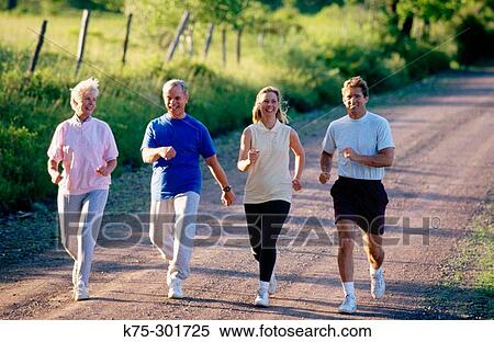 senior adults walking with their children View Large Photo Image Stock Photography - senior adults walking with their children. Fotosearch