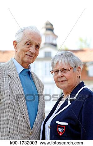 Stock Image - Senior couple, Germany, Europe. Fotosearch