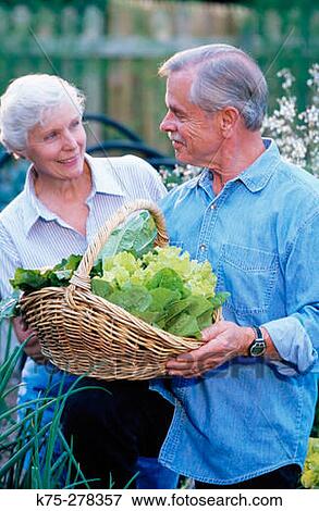 Senior couple in garden View Large Photo Image Stock Photo - Senior couple in garden. Fotosearch