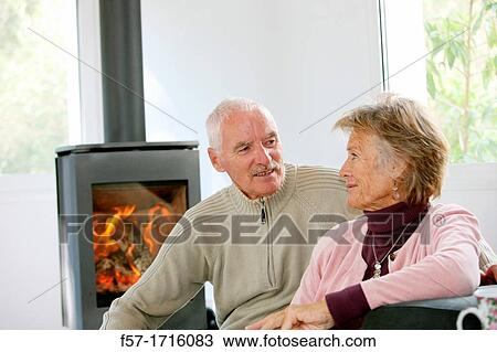 Stock Image - Senior couple. Fotosearch