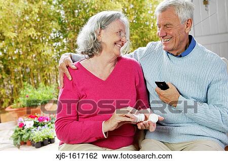Stock Image - Senior couple. Fotosearch
