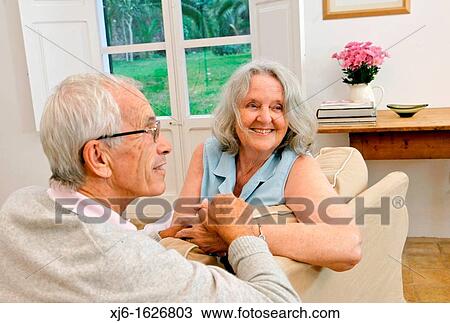 Stock Image - Senior couple. Fotosearch