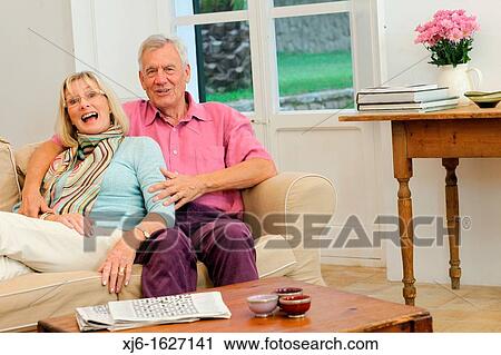 Stock Image - Senior couple. Fotosearch