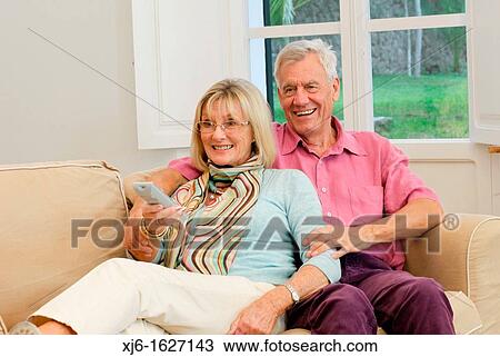 Stock Image - Senior couple. Fotosearch
