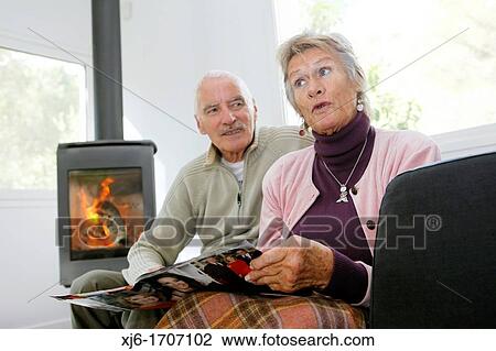 Stock Image - Senior couple. Fotosearch