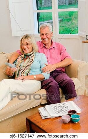 Senior couple View Large Photo Image Stock Photo - Senior couple. Fotosearch