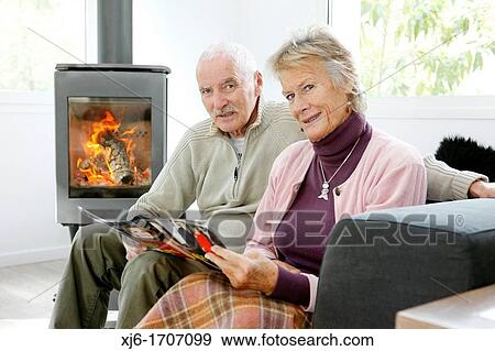Stock Photo - Senior couple. Fotosearch