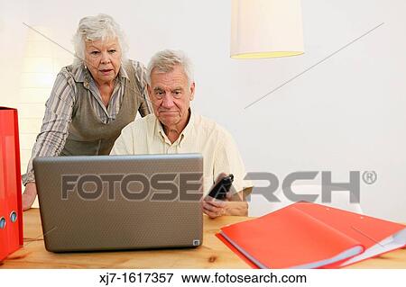 Senior couple View Large Photo Image Stock Photo - Senior couple. Fotosearch