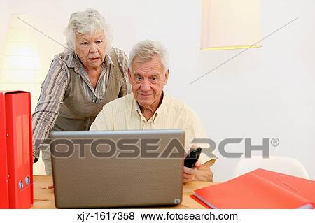 Senior couple View Large Photo Image Stock Photo - Senior couple. Fotosearch