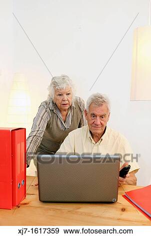 Senior couple View Large Photo Image Stock Photo - Senior couple. Fotosearch