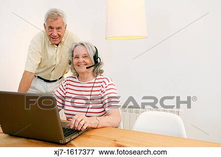Senior couple View Large Photo Image Stock Photo - Senior couple. Fotosearch