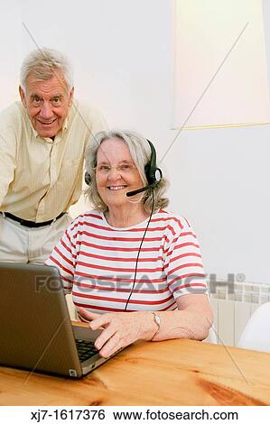 Stock Photograph - Senior couple. Fotosearch
