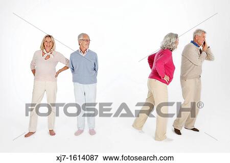Senior couples View Large Photo Image Stock Photo - Senior couples. Fotosearch